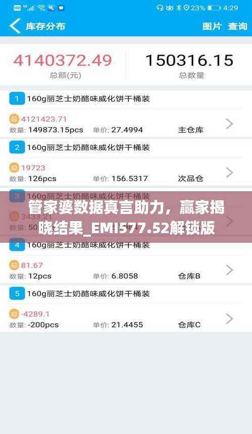 管家婆数据真言助力，赢家揭晓结果_EMI577.52解锁版