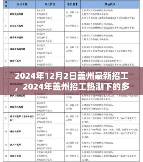 盖州招工热潮下的多元观点探析,最新招工动态与未来展望