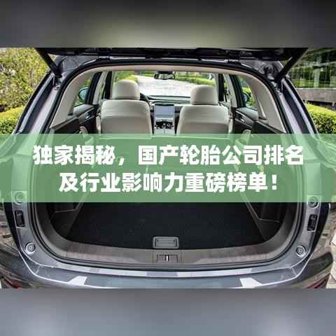 独家揭秘,国产轮胎公司排名及行业影响力重磅榜单!
