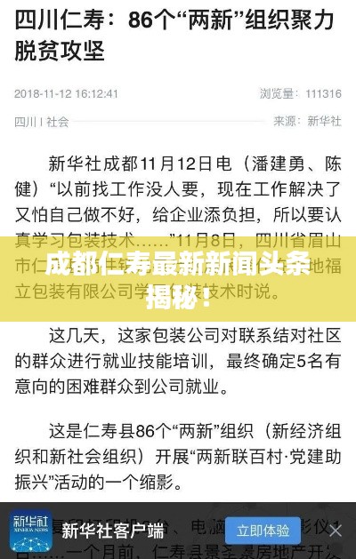 成都仁寿最新新闻头条揭秘!